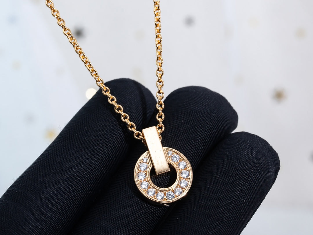 [LORA]GARI NECKLACE PINK GOLD DIAMOND