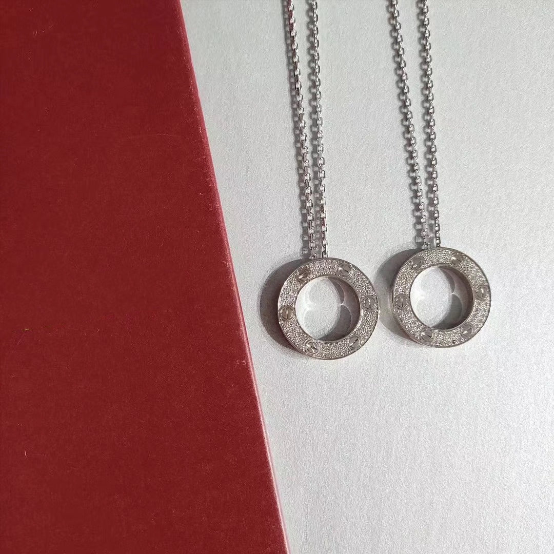 [LORA]LOVE NECKLACE ADJUSTABLE SILVER