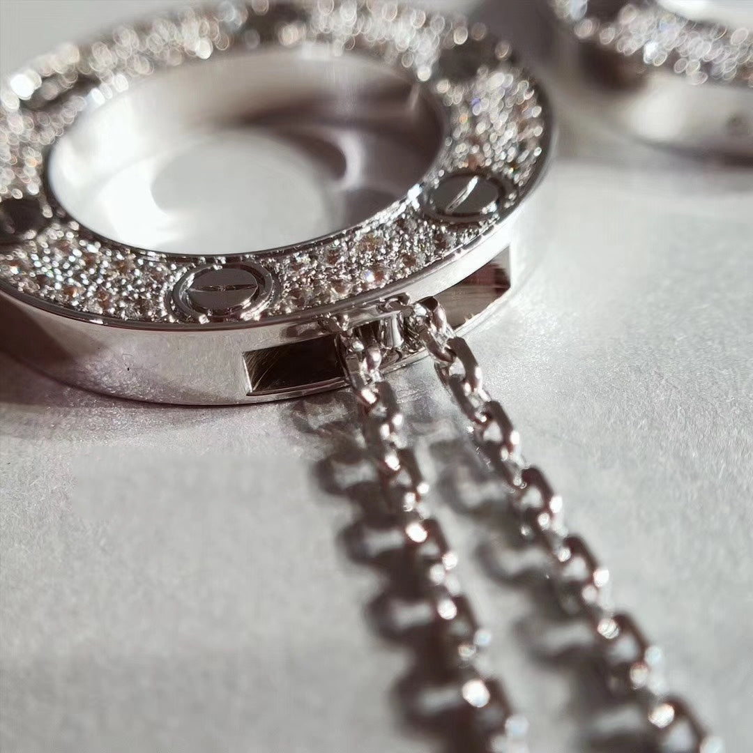 [LORA]LOVE NECKLACE ADJUSTABLE SILVER