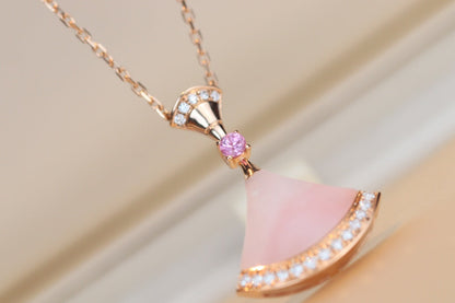 [LORA]DREAM NECKLACE PINK MOP DIAMOND