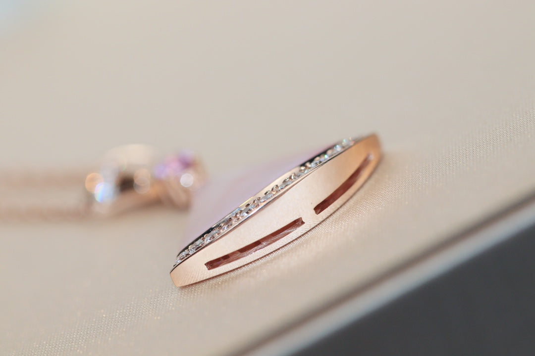 [LORA]DREAM NECKLACE PINK MOP DIAMOND