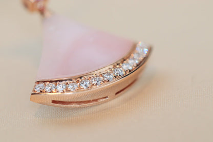 [LORA]DREAM NECKLACE PINK MOP DIAMOND