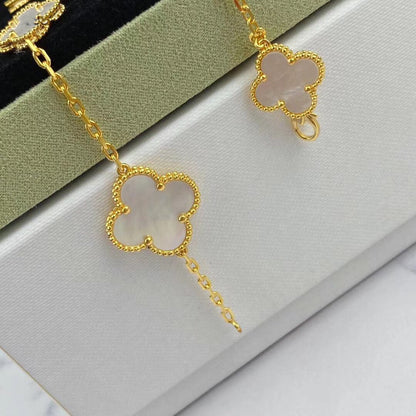 [LORA]MAGIC CLOVER MOP GOLD BRACELET 5 MOTIFS