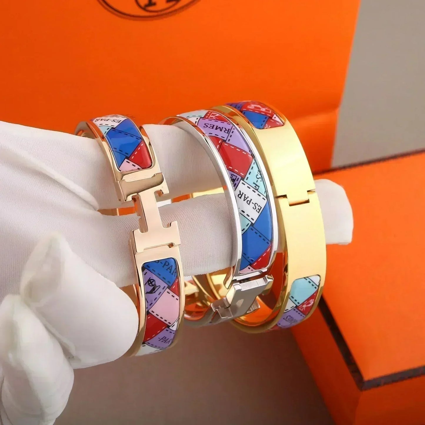 [LORA]H BRACELET DOTTED BORDER 12MM