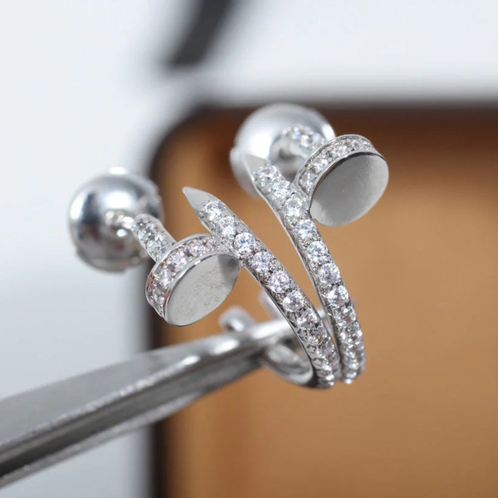 [LORA] JUSTE FULL DIAMOND SMALL EARRINGS