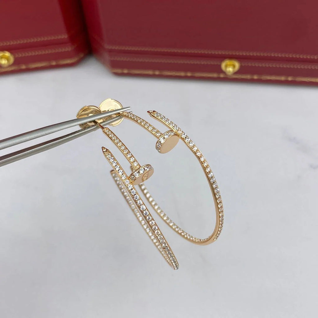 [LORA] JUSTE FULL DIAMOND LARGE EARRINGS
