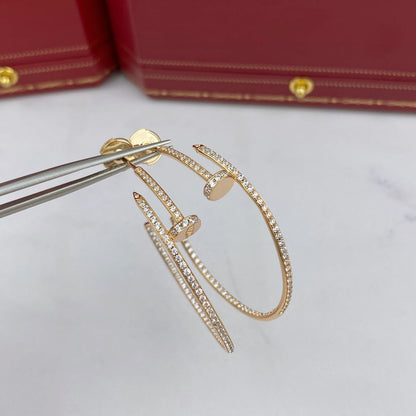 [LORA]JUSTE EARRINGS FULL DIAMONDS 1.8MM