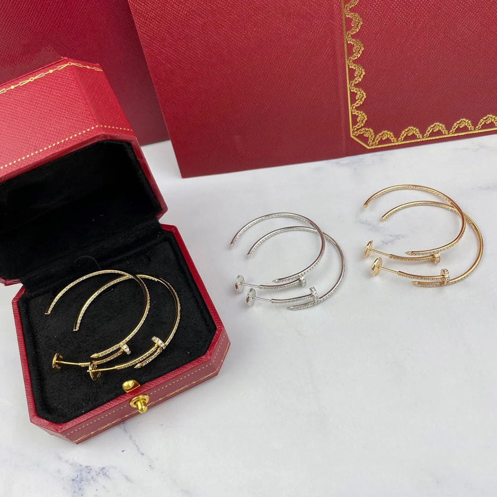 [LORA] JUSTE FULL DIAMOND LARGE EARRINGS