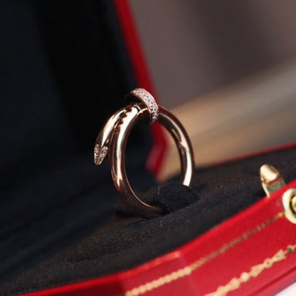[LORA]JUSTE RING 2.65MM PINK GOLD DIAMOND