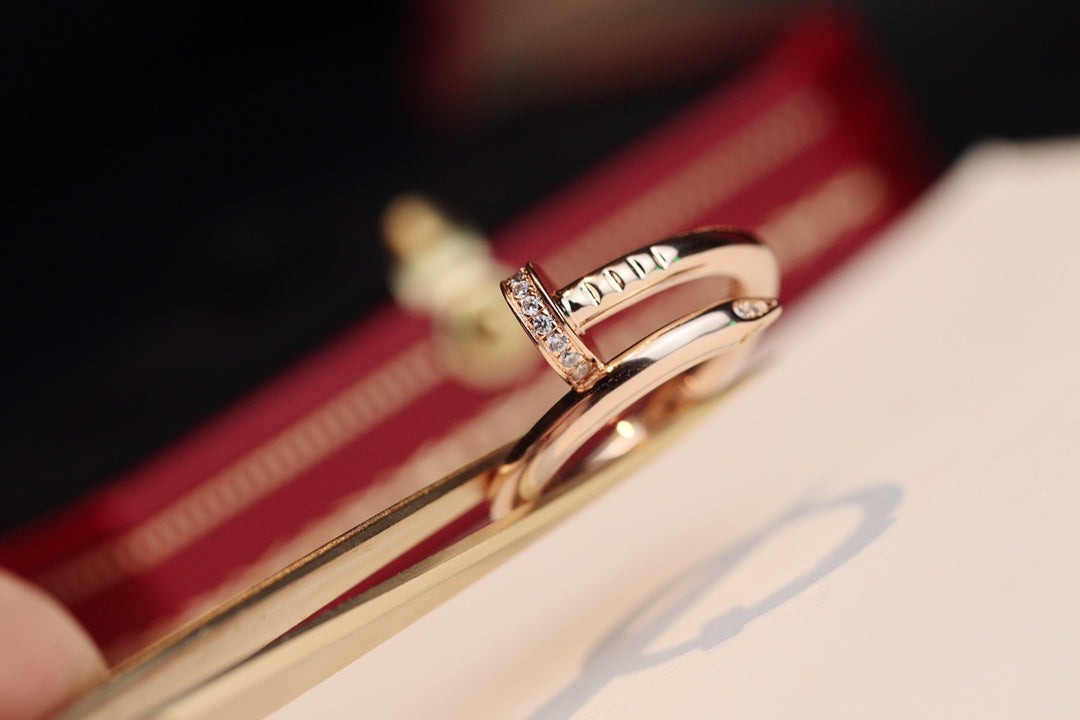 [LORA]JUSTE RING 2.65MM PINK GOLD DIAMOND