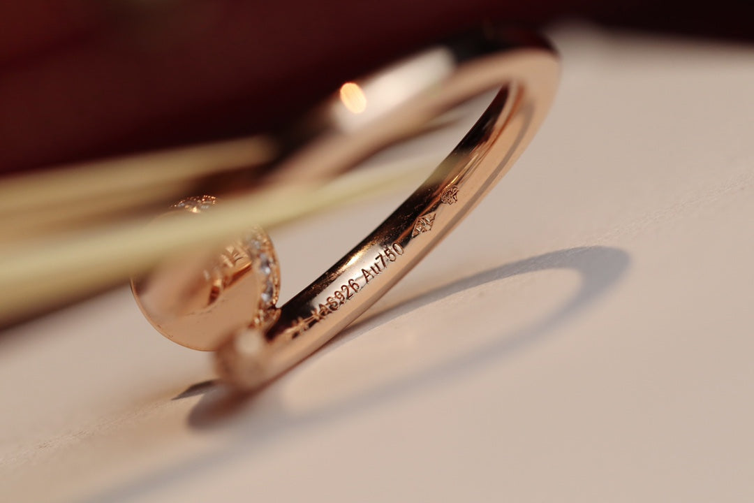 [LORA]JUSTE RING 2.65MM PINK GOLD DIAMOND