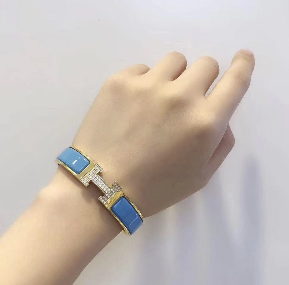 [LORA]H CLOUD BLUE BRACELET GOLD DIAMOND