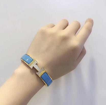 [LORA]H CLOUD BLUE BRACELET GOLD DIAMOND