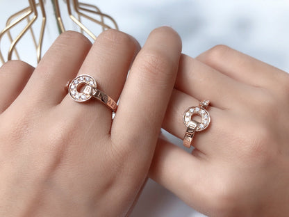 [LORA]DREAM RING DIAMOND PINK GOLD