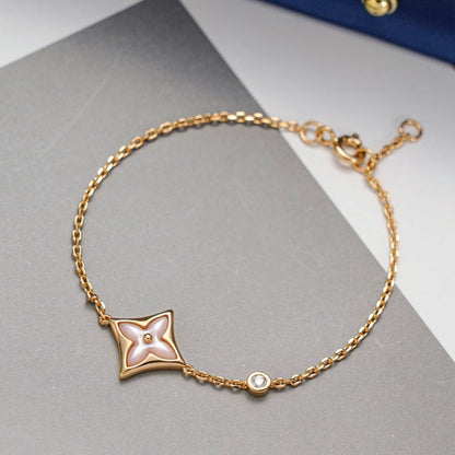 [LORA]STAR 1 DIAMOND PINK GOLD BRACELET