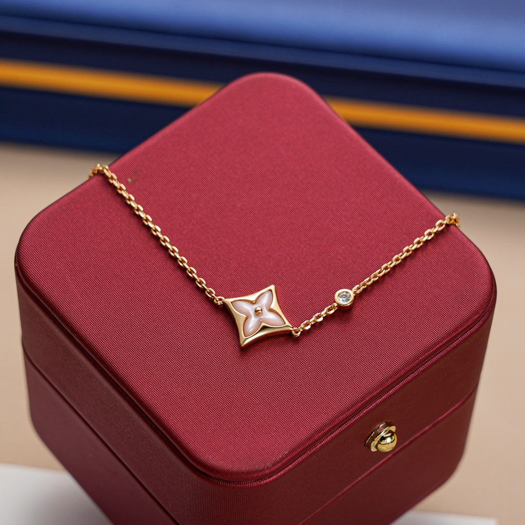 [LORA]STAR 1 DIAMOND PINK GOLD BRACELET