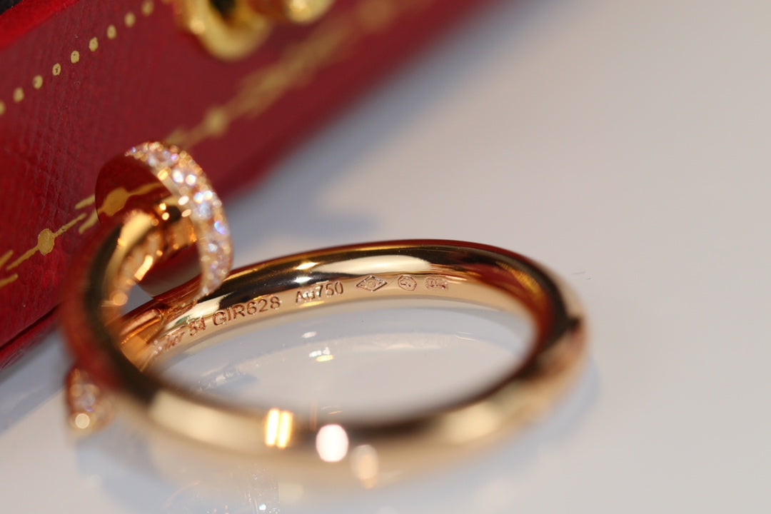 [LORA]JUSTE RING 2.65MM GOLD DIAMOND
