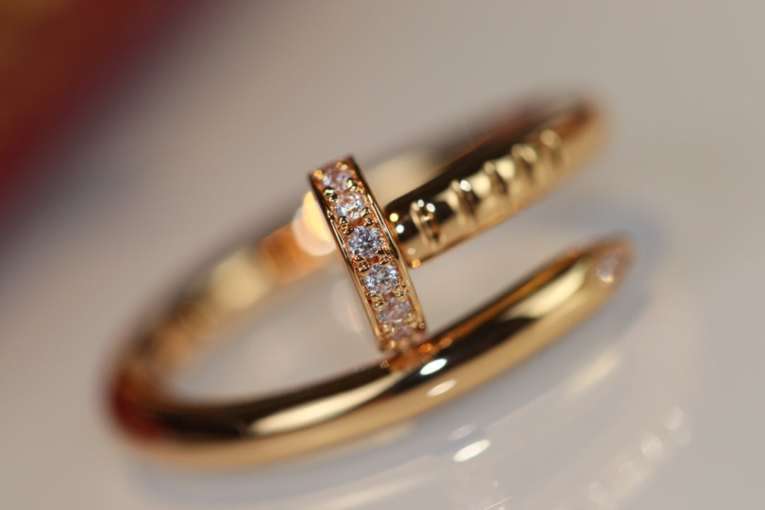 [LORA]JUSTE RING 2.65MM GOLD DIAMOND