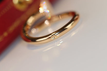 [LORA]JUSTE RING 2.65MM GOLD DIAMOND