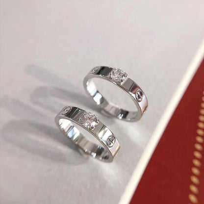 [LORA]LOVE RING 3.6MM 1 BIG DIAMOND
