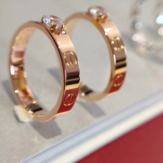 [LORA]LOVE RING 3.6MM 1 BIG DIAMOND
