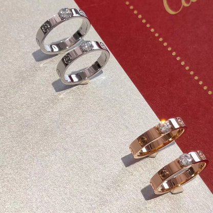[LORA]LOVE RING 3.6MM 1 BIG DIAMOND