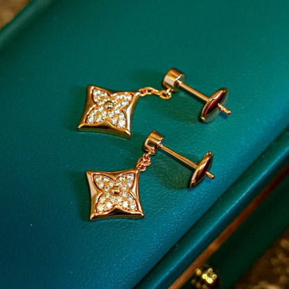 [LORA]STAR DIAMONDS EARRINGS GOLD