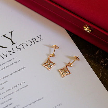 [LORA]STAR DIAMONDS EARRINGS GOLD