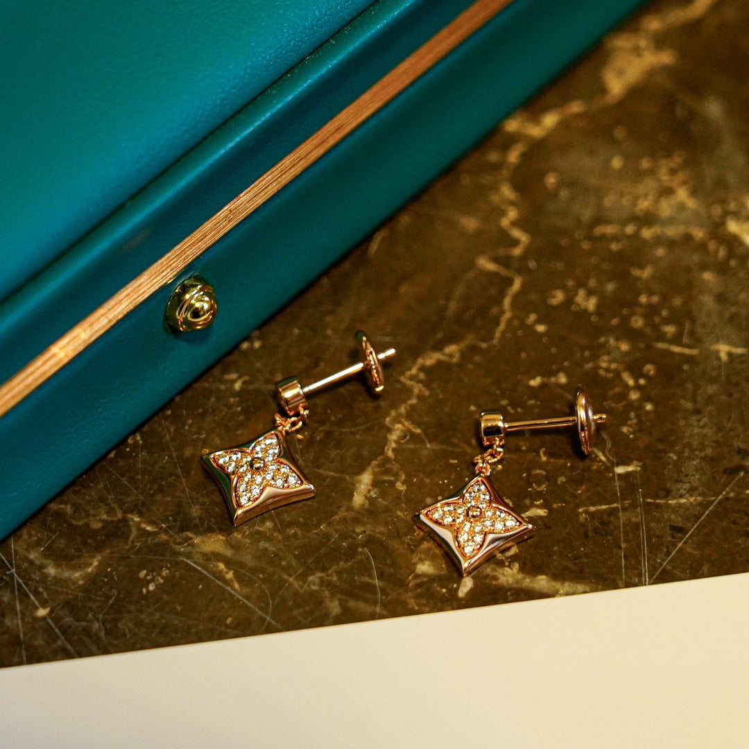 [LORA]STAR DIAMONDS EARRINGS GOLD
