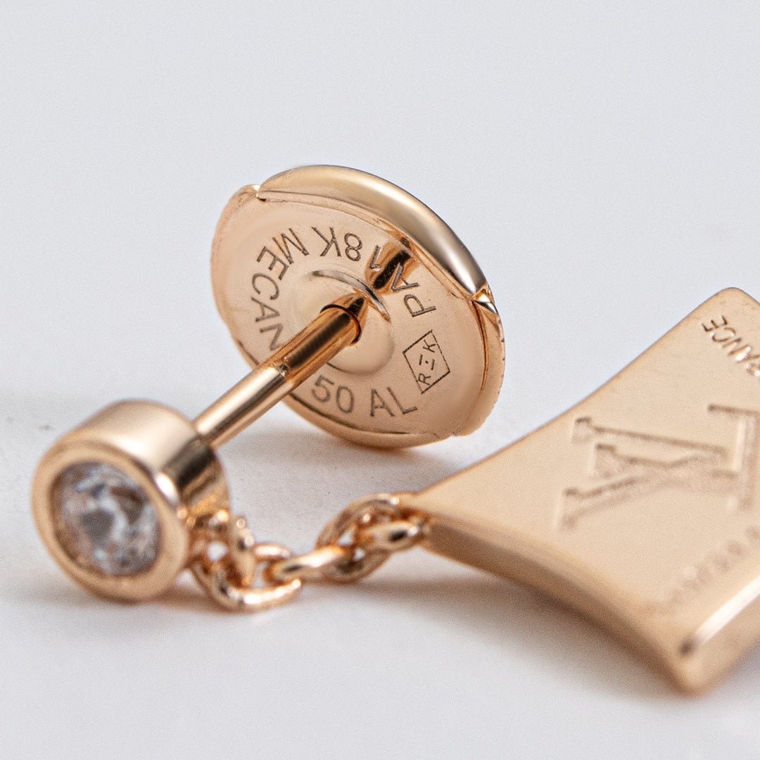 [LORA]STAR DIAMONDS EARRINGS GOLD