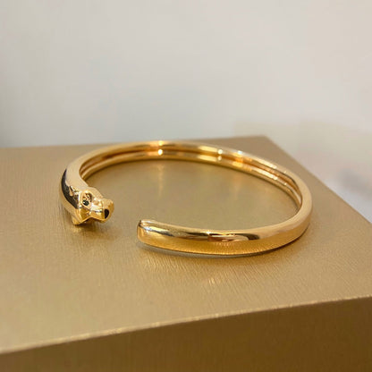 [LORA]PANTHERE GOLD OPEN BRACELET