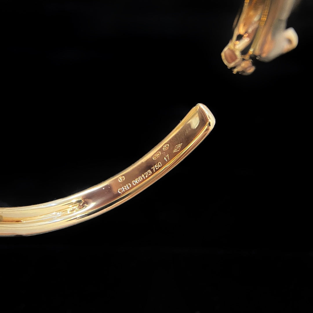 [LORA]PANTHERE GOLD OPEN BRACELET