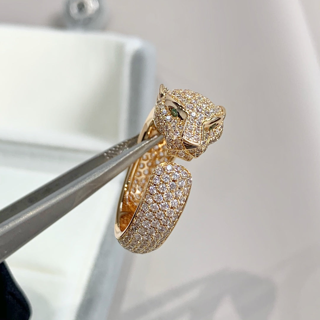 [LORA]PANTHERE PINK GOLD DIAMOND RING