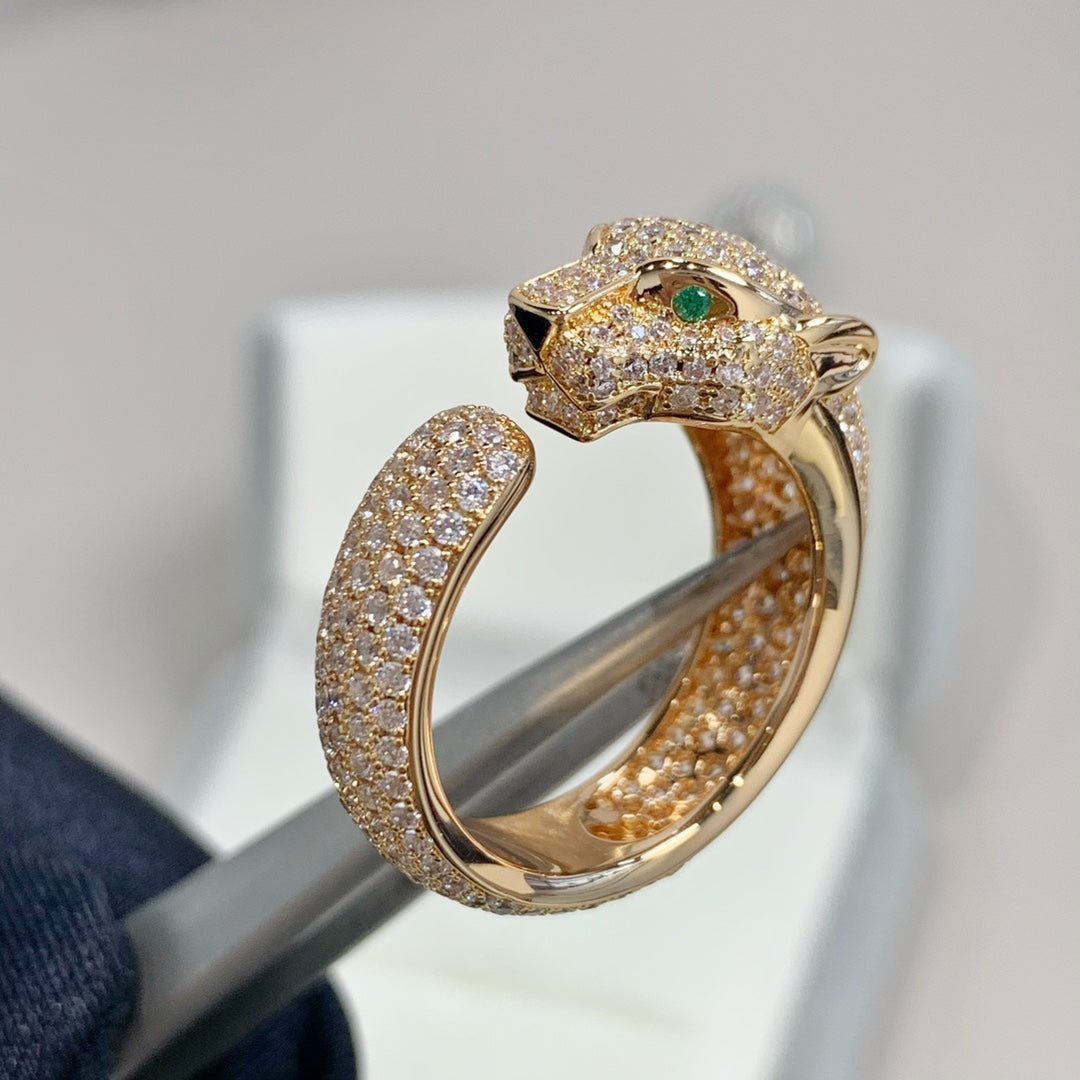 [LORA]PANTHERE PINK GOLD DIAMOND RING