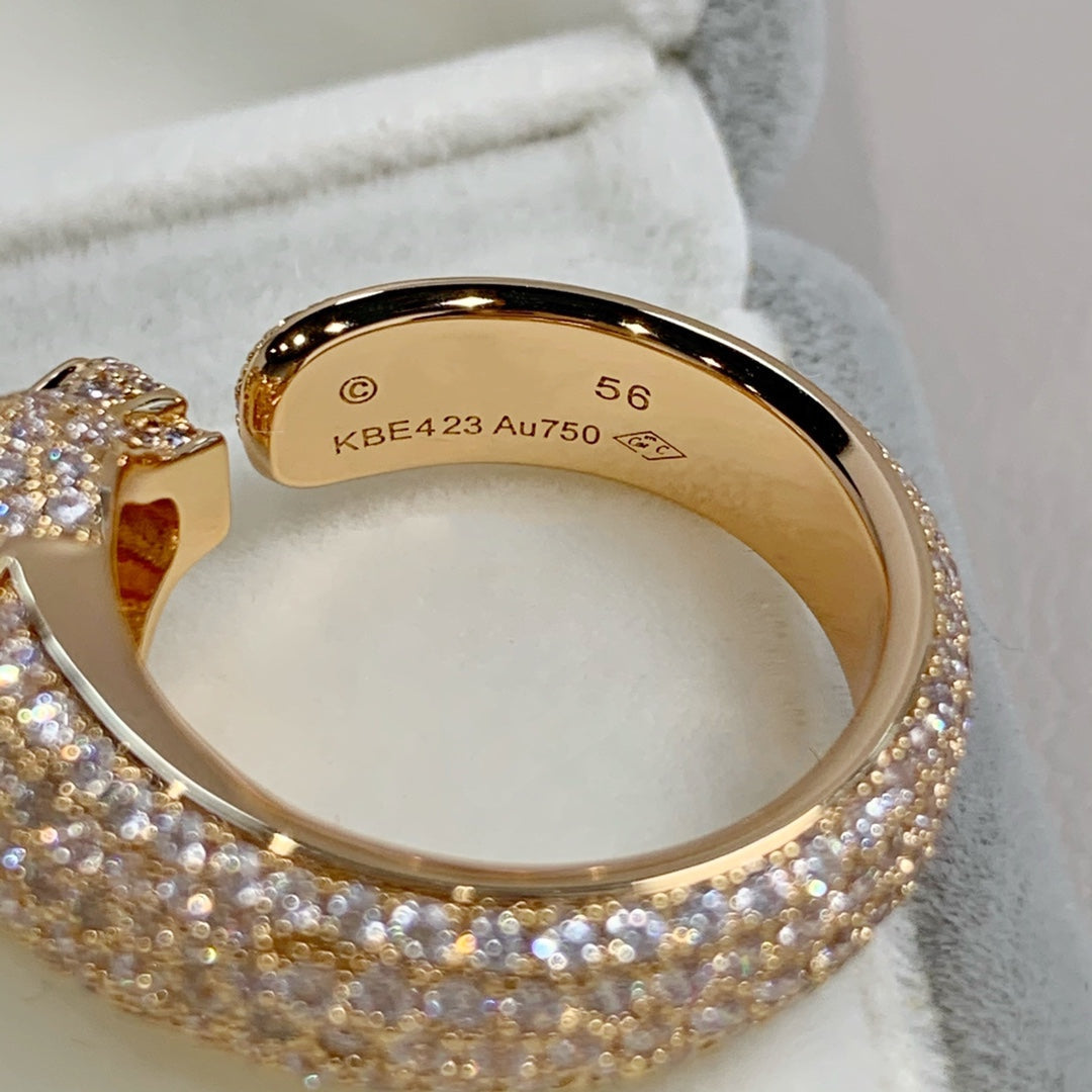 [LORA]PANTHERE PINK GOLD DIAMOND RING