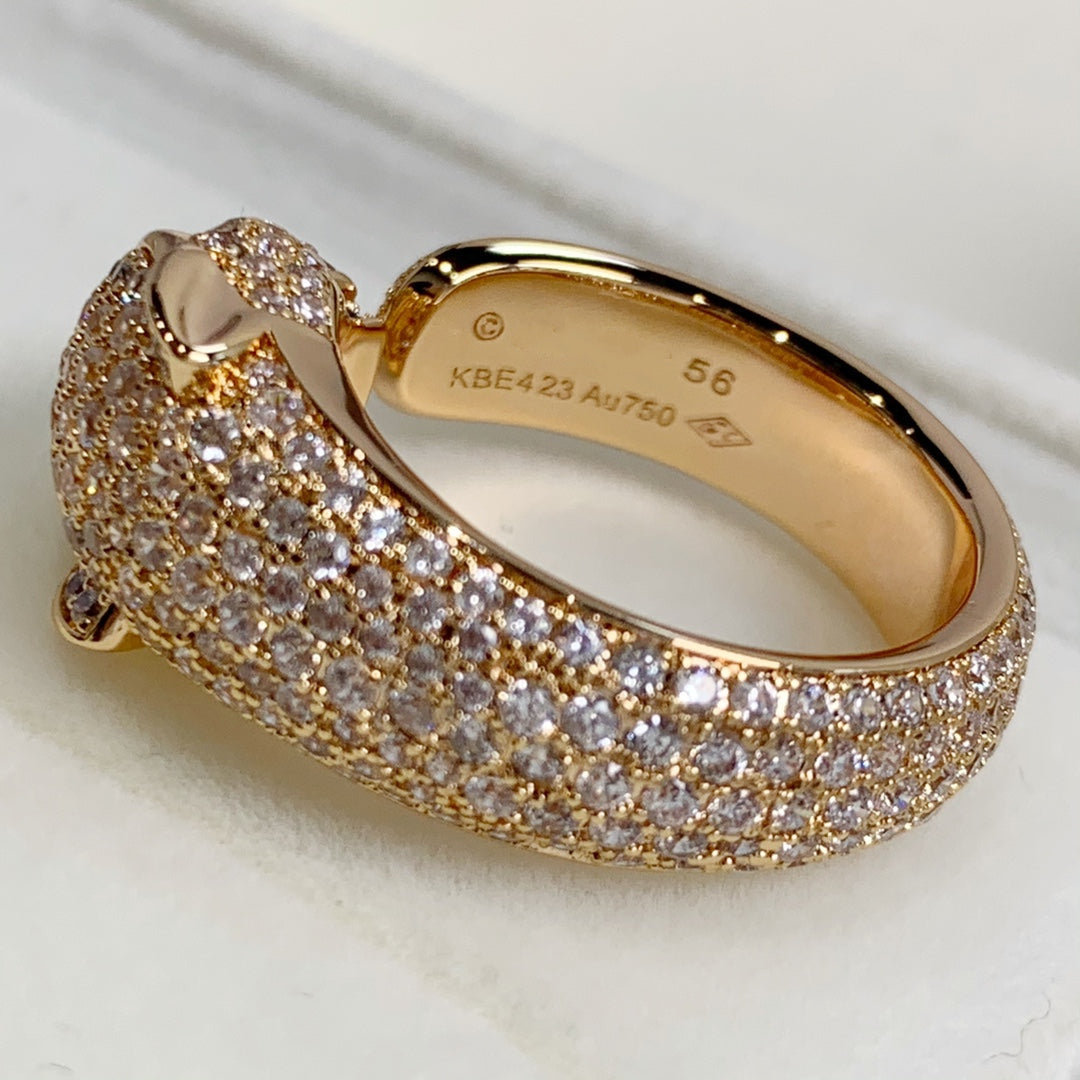 [LORA]PANTHERE PINK GOLD DIAMOND RING