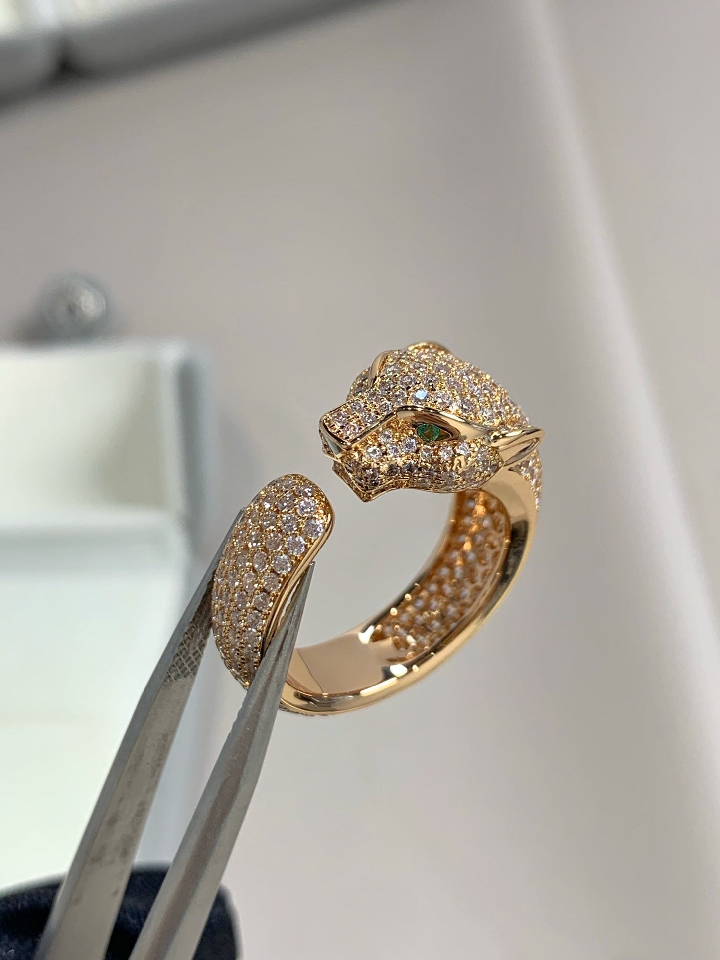 [LORA]PANTHERE PINK GOLD DIAMOND RING