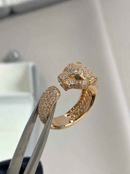 [LORA]PANTHERE PINK GOLD DIAMOND RING