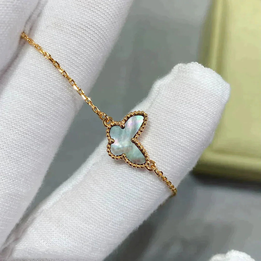 [LORA]BUTTERFLY DARK MOP BUTTERFLY BRACELET