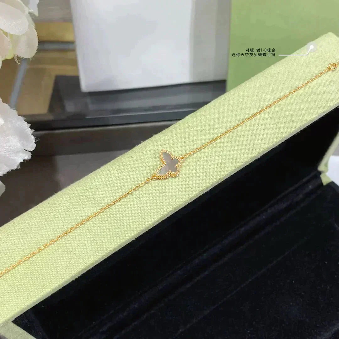 [LORA]BUTTERFLY DARK MOP BUTTERFLY BRACELET