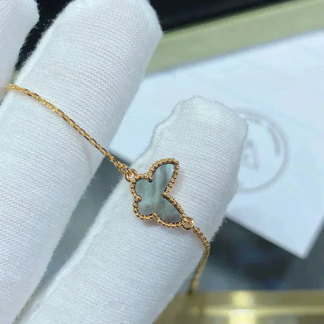 [LORA]BUTTERFLY DARK MOP BUTTERFLY BRACELET