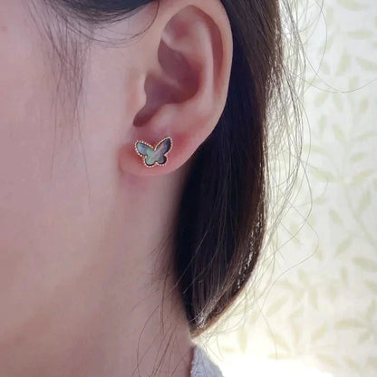 [LORA]BUTTERFLY DARK MOP  EARRINGS