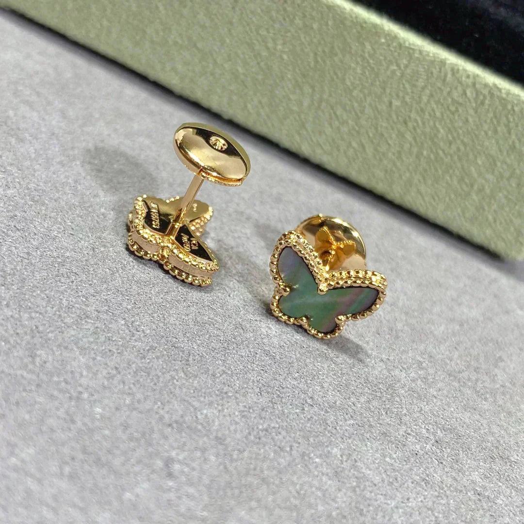[LORA]BUTTERFLY DARK MOP  EARRINGS