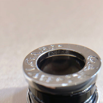 [LORA]ZERO 1 BLACK CERAMIC SILVER NECKLACE