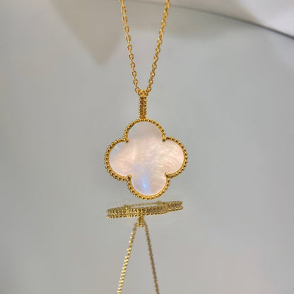 [LORA]CLOVER 25MM MOP LARGE PENDANT NECKLACE