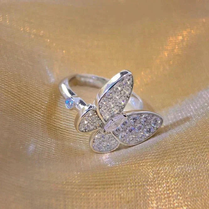 [Lora]BUTTERFLY DIAMOND RING
