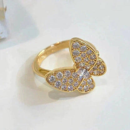 [Lora]BUTTERFLY DIAMOND RING