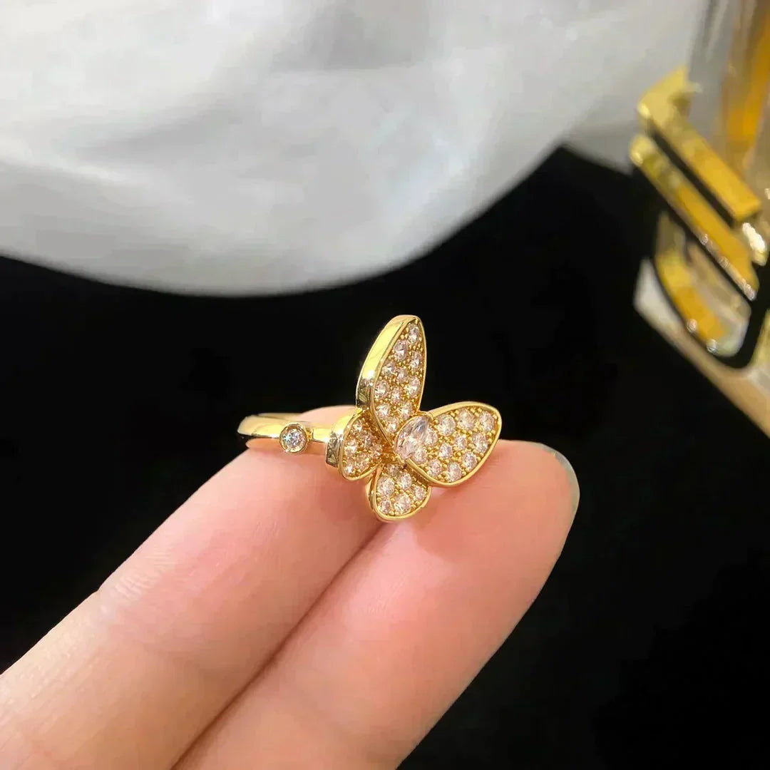 [Lora]BUTTERFLY DIAMOND RING
