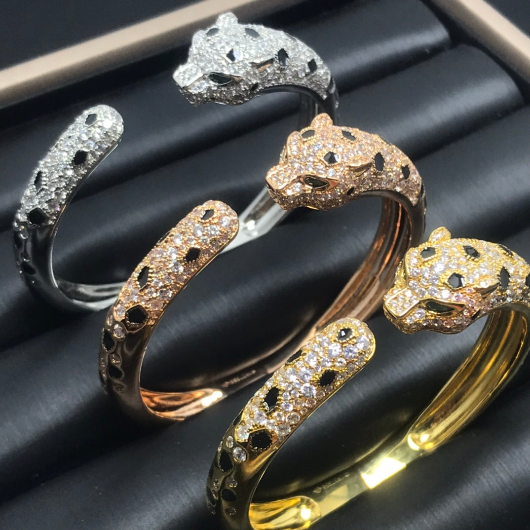[LORA] PANTHERE BIG BRACELET DIAMONDS