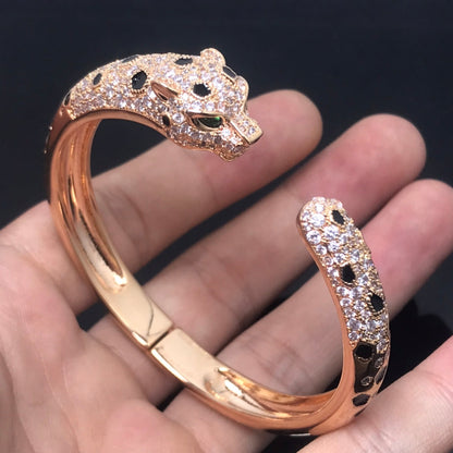 [LORA] PANTHERE BIG BRACELET DIAMONDS